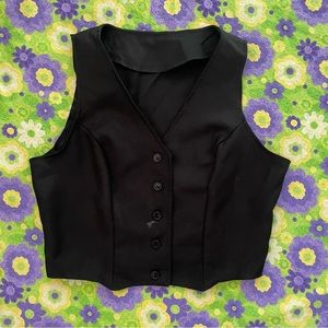 Black Grunge Goth Punk Vest